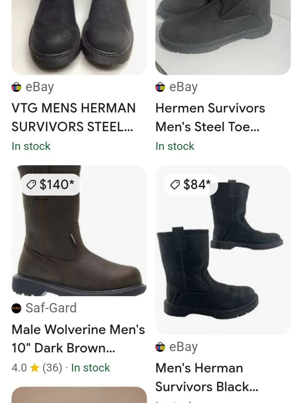 Herman Survivors Men's Theo Steel Toe Wellington Size 14